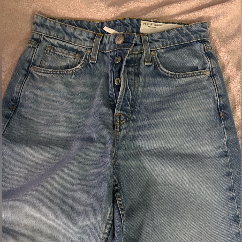 rag & bone maya high rise ankle wide leg jeans